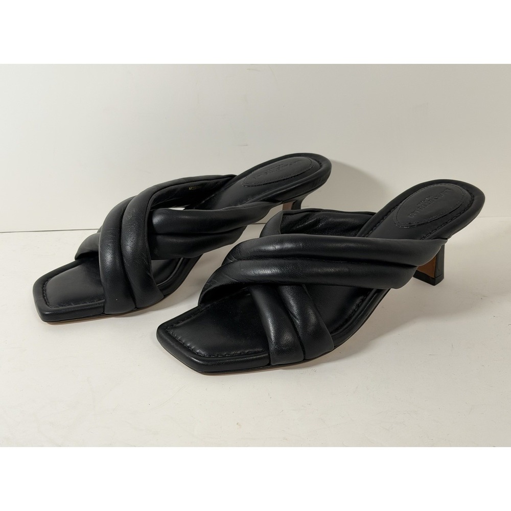 Lafayette 148 New York Clarette Mule Sandals in black, Size 41